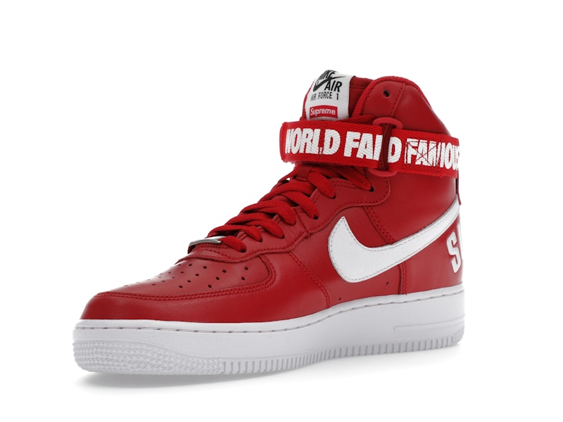 Nike Air Force 1 High Supreme World Famous Red