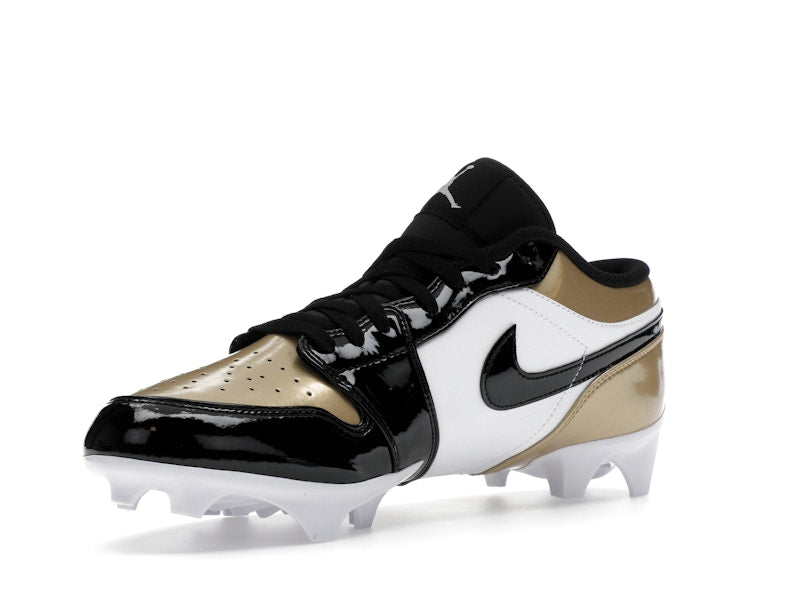 Jordan 1 Low TD Cleat Patent Gold Toe