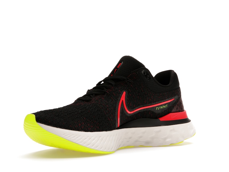 Nike React Infinity Run Flyknit 3 Black Siren Red Volt