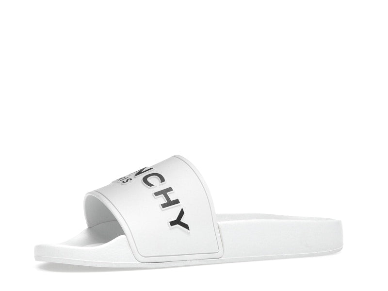 Givenchy Paris Flat Sandals White Black