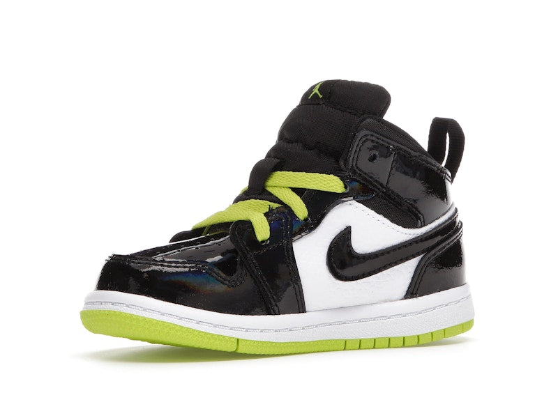 Jordan 1 Mid Black Cyber Mystic Green (TD)