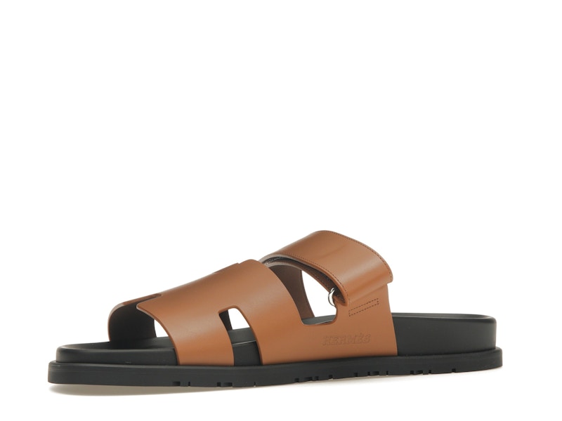 Hermes Chypre Sandal Naturel Black Smooth Calfskin Leather (M)