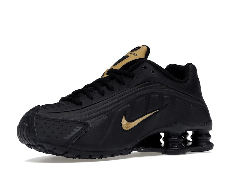 Nike Shox R4 Black Metallic Gold (GS)