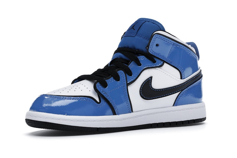 Jordan 1 Mid Signal Blue (PS)