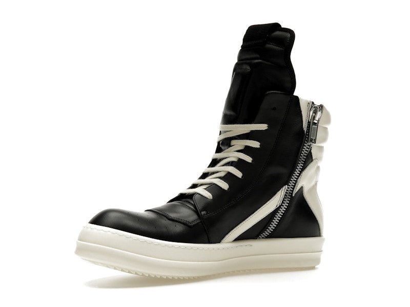 Rick Owens Strobe Geobasket High Black Milk