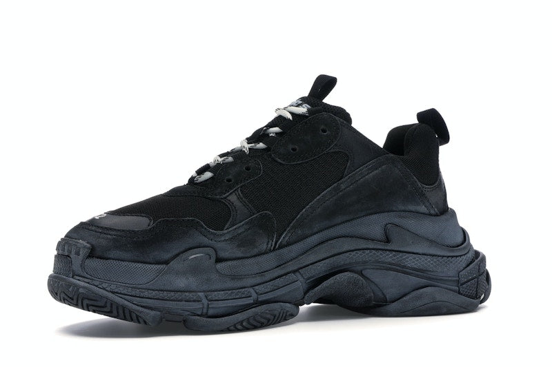 Balenciaga Triple S Triple Black (2018 Reissue) (Pre-Distressed)