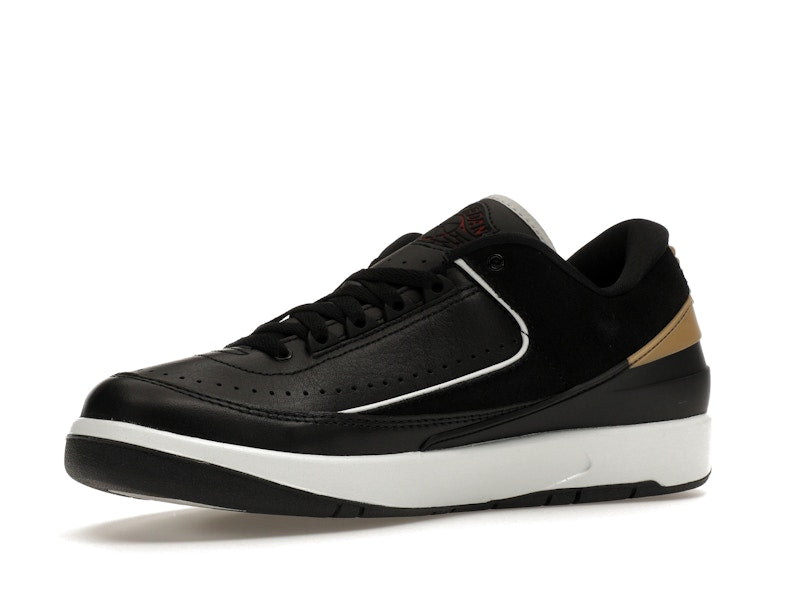 Jordan 2 Retro Low Black Metallic Gold (Women's)