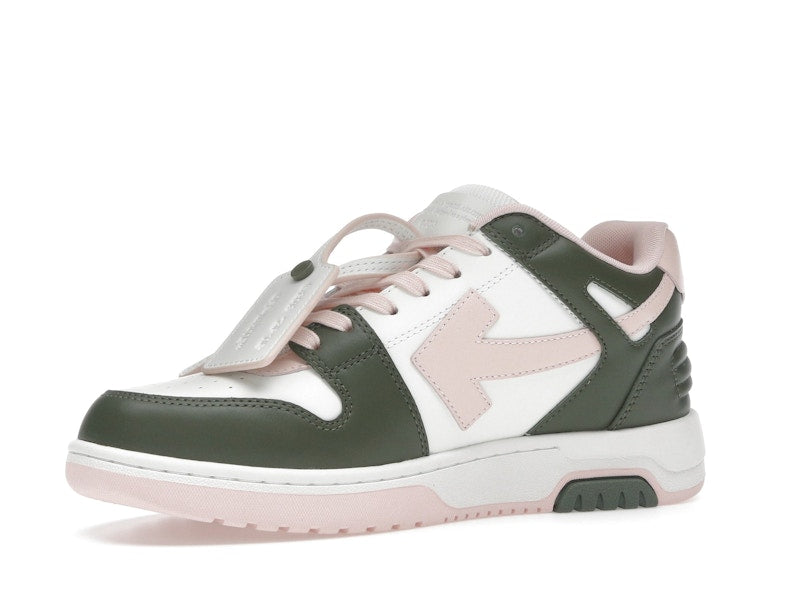 OFF-WHITE Out Of Office OOO Low Tops White Green Pink (Women's)