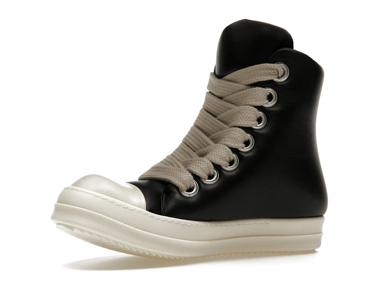 Rick Owens Jumbo Lace Padded Sneaks Black Milk