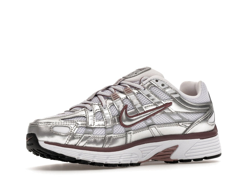 Nike P-6000 White Metallic Silver Tattoo (Women's)