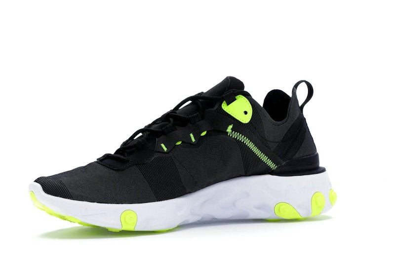 Nike React Element 55 Black Wolf Grey Volt