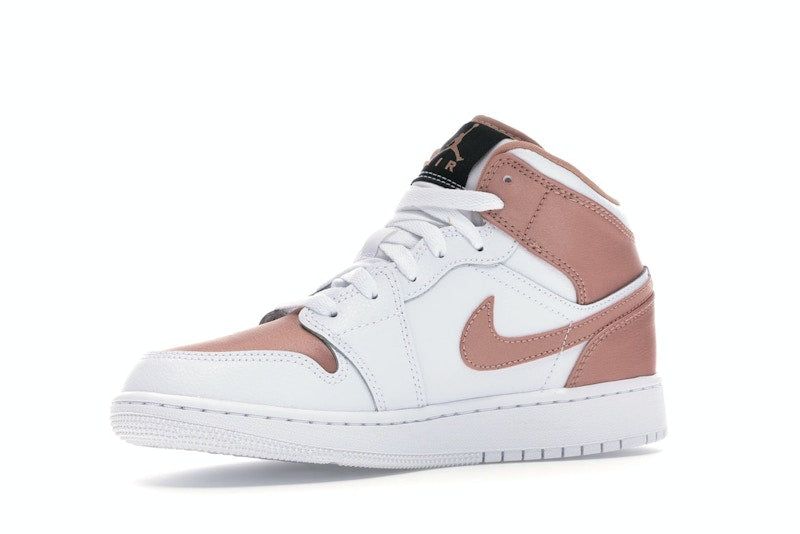 Jordan 1 Mid White Rose Gold (GS)