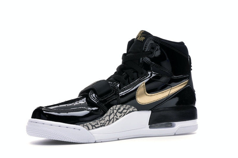 Jordan Legacy 312 Black Gold Patent