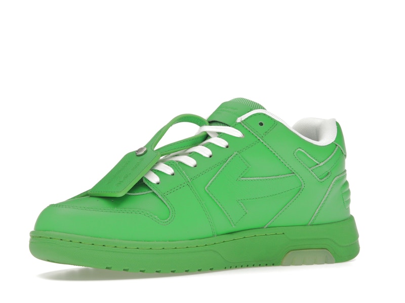 OFF-WHITE Out Of Office OOO Low Tops Green White