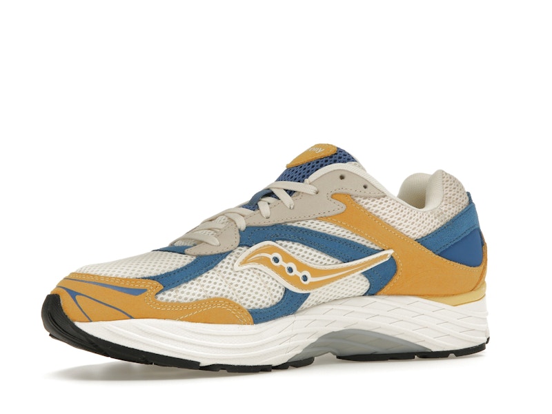 Saucony ProGrid Omni 9 Premium Cream Yellow Royal Blue