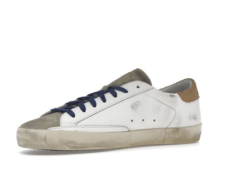 Golden Goose Super-Star Suede Toe White Taupe Royal Blue Black