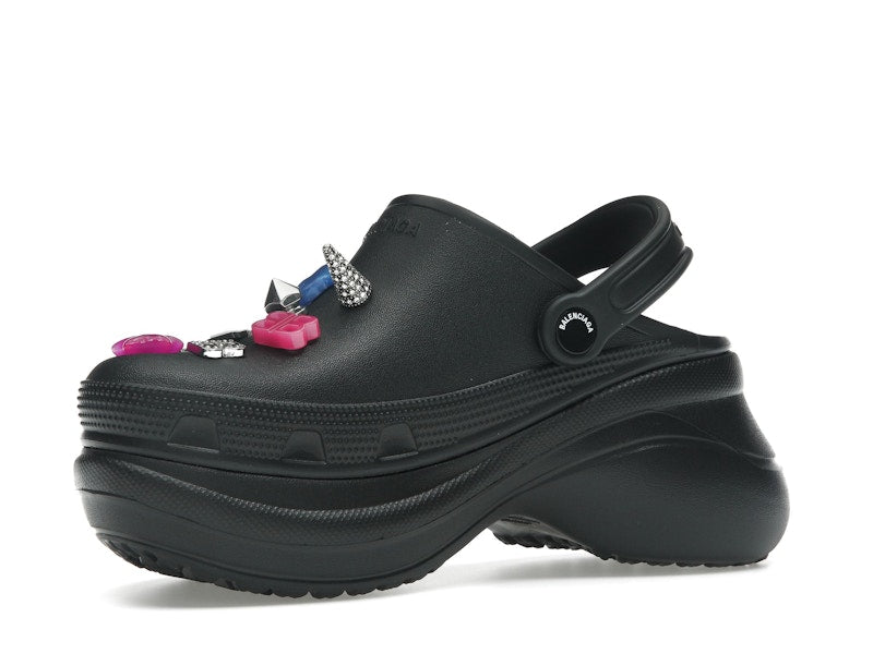 Balenciaga x Crocs Mule Black Multicolor Jibbitz (Women's)