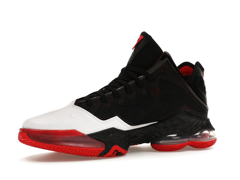 Nike LeBron 19 Low Black White University Red