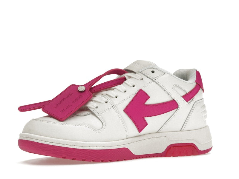 OFF-WHITE Out Of Office Calf Leather White Fuchsia (Women's)