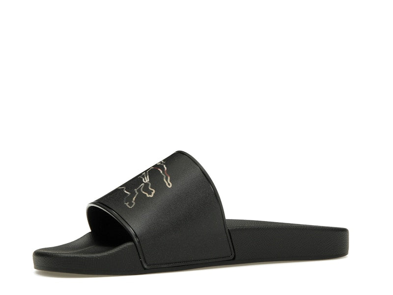 Burberry Check EKD Motif Slide Black