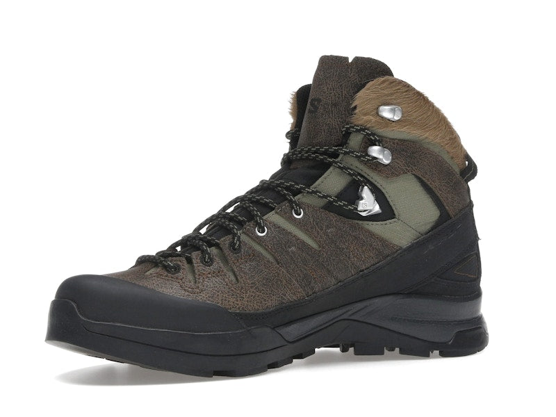 Salomon X-ALP Mid Distressed Leather GTX Dark Earth Black