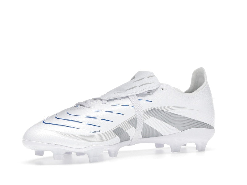 adidas Predator League Fold-Over Tongue FG/MG Cloud White Silver Metallic Bright Royal