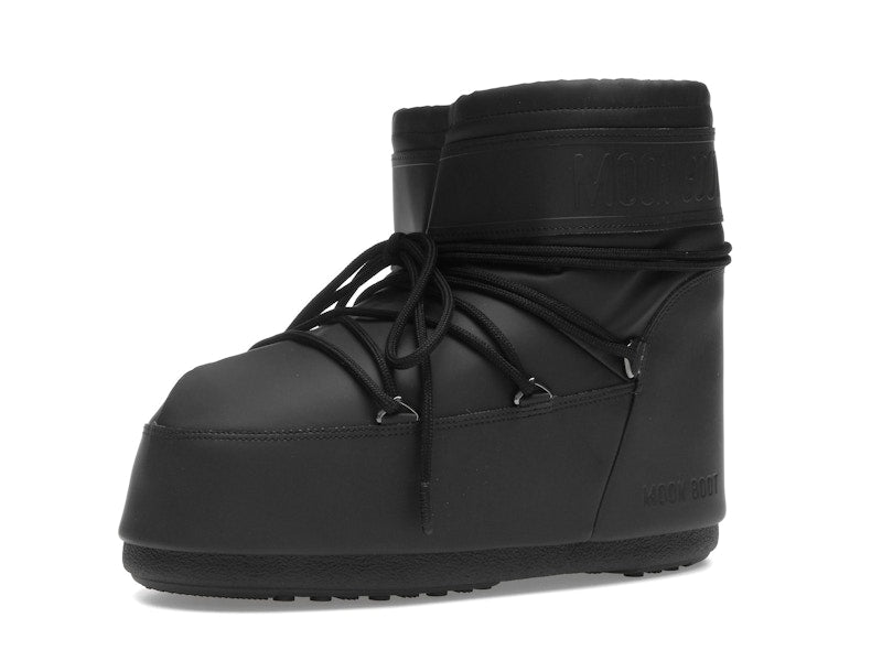 Moon Boot Icon Rubber Low Boot Black
