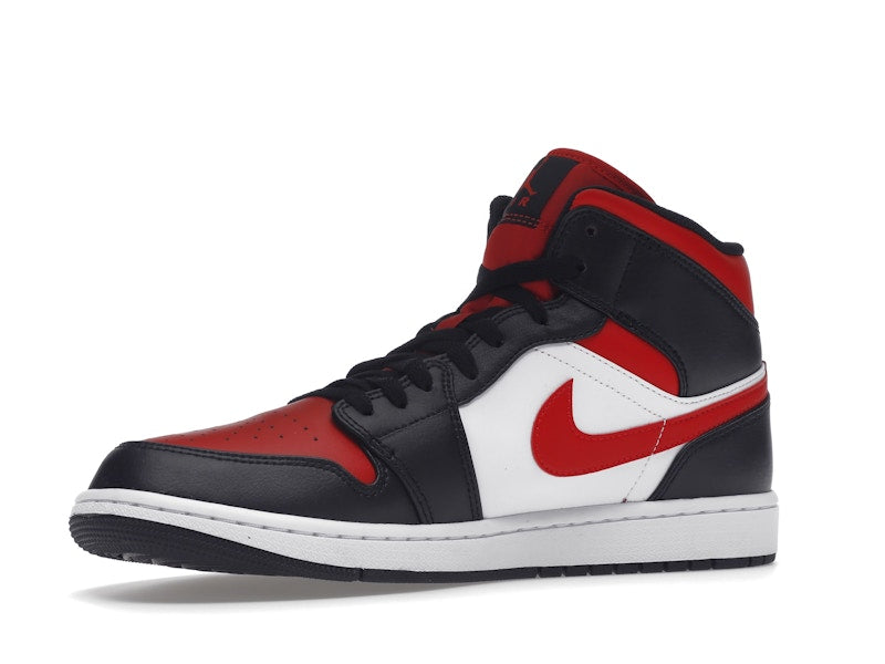 Jordan 1 Mid White Black Red (2022)