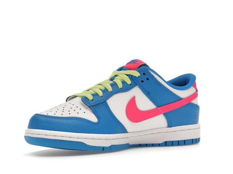 Nike Dunk Low Photo Blue White Light Lemon Twist Hyper Pink (GS)