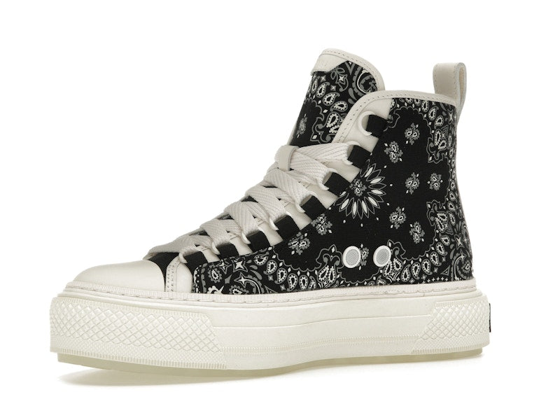 AMIRI Bandana Court Hi-top Sneaker Black White (Women's)