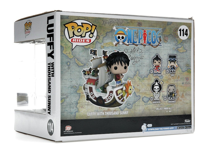 Funko Pop! Rides One Piece Luffy with Thousand Sunny 2022 Winter Convention Exclusive Figure #114