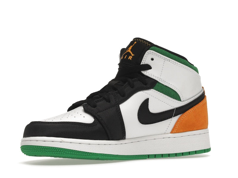Jordan 1 Mid SE White Laser Orange Lucky Green (GS)