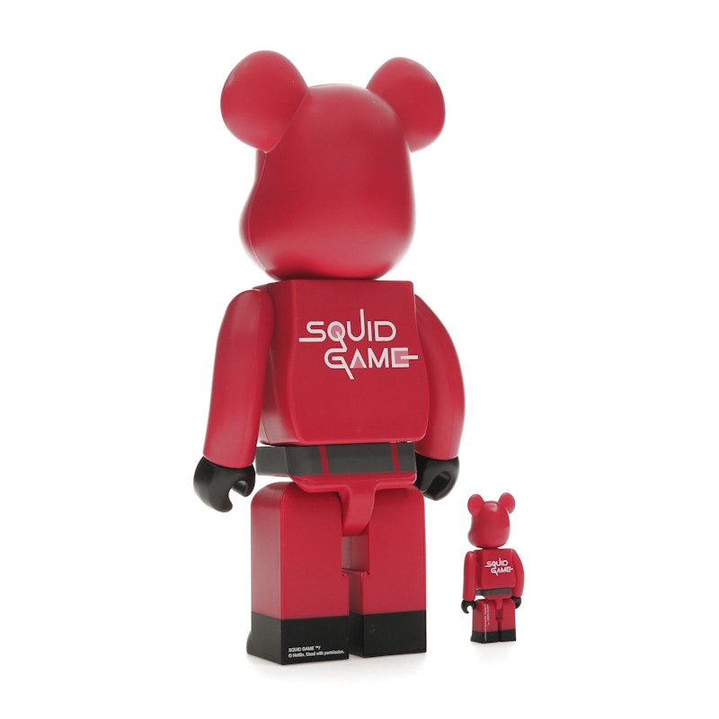 Bearbrick x Squid Game Guard (Square) 100% & 400% Set