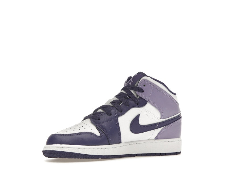 Jordan 1 Mid White Sky J Purple (GS)