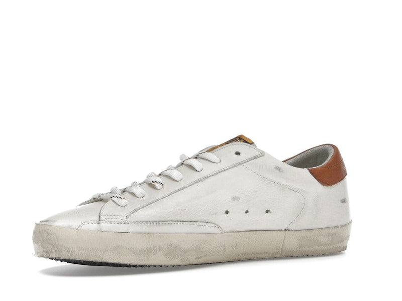 Golden Goose Super-Star White Grey Brown Heel Tab