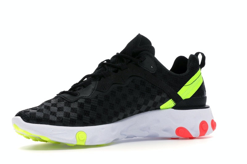 Nike React Element 55 Black Crimson Volt