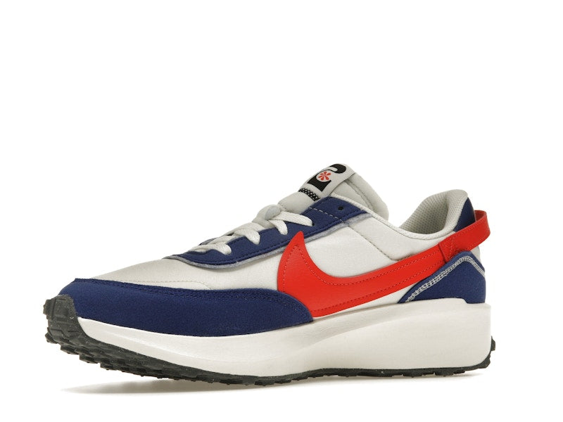 Nike Waffle Debut Swoosh Habanero Red Old Royal