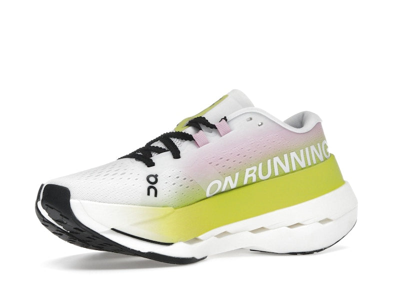 On Running Cloudboom Max Lime Raspberry