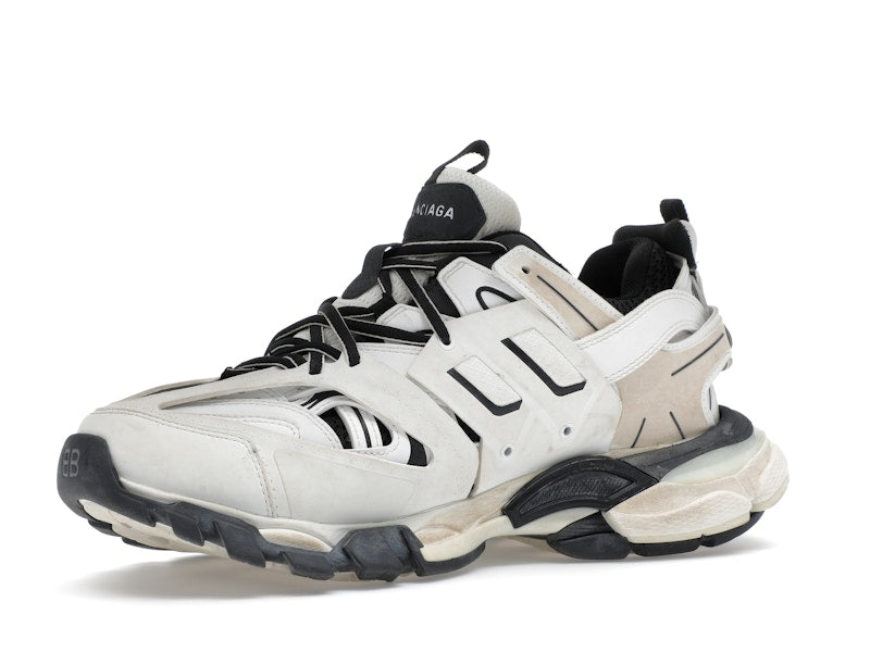 Balenciaga Track Worn Out In White Black