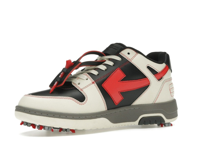 OFF-WHITE Out Of Office OOO Low Tops Golf Paris Hilinski Red Black