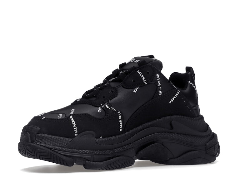 Balenciaga Triple S Black Logo (Women's)