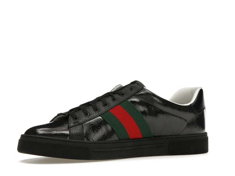 Gucci Ace GG Crystal Canvas Black