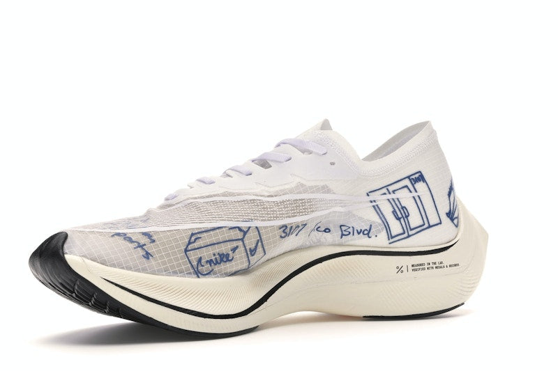 Nike ZoomX Vaporfly Next% Blue Ribbon Sports White