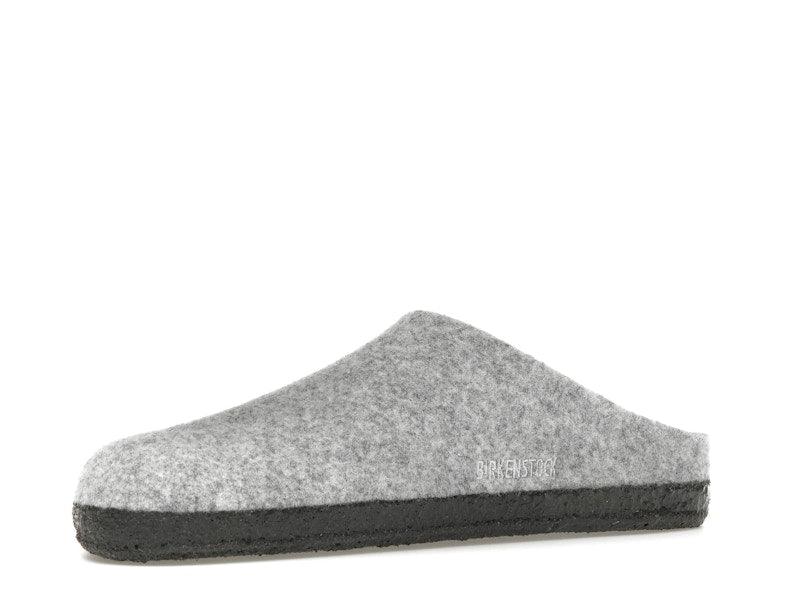 Birkenstock Zermatt Shearling Clog Wool Felt Light Gray