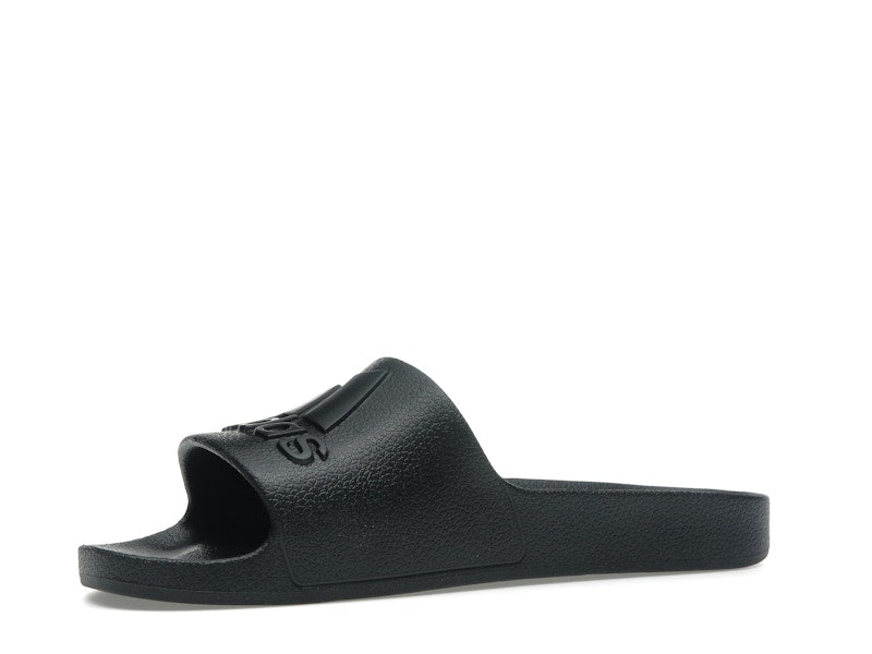 adidas Adilette Aqua Slides Core Black Logo