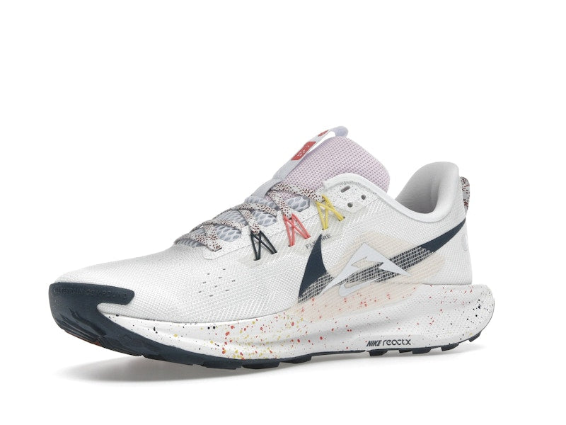 Nike React Pegasus Trail 5 Summit White Football Grey Pink Foam Armory Navy