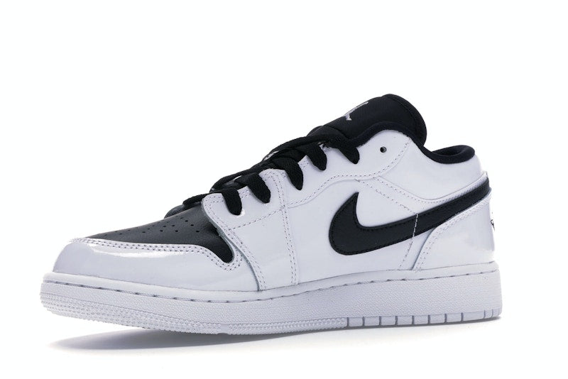 Jordan 1 Low White Black Patent (GS)