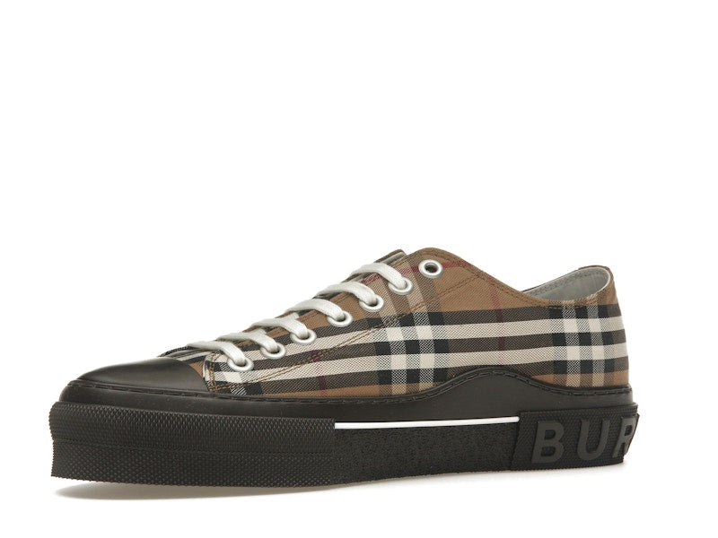 Burberry Vintage Check Lace-Up Sneaker Beige Brown
