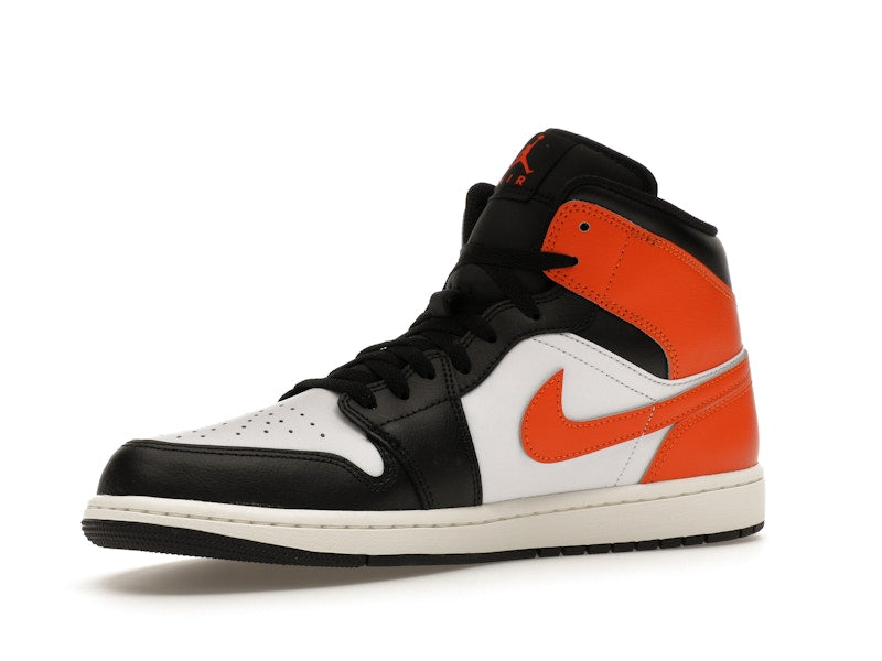 Jordan 1 Mid Black Toe Starfish