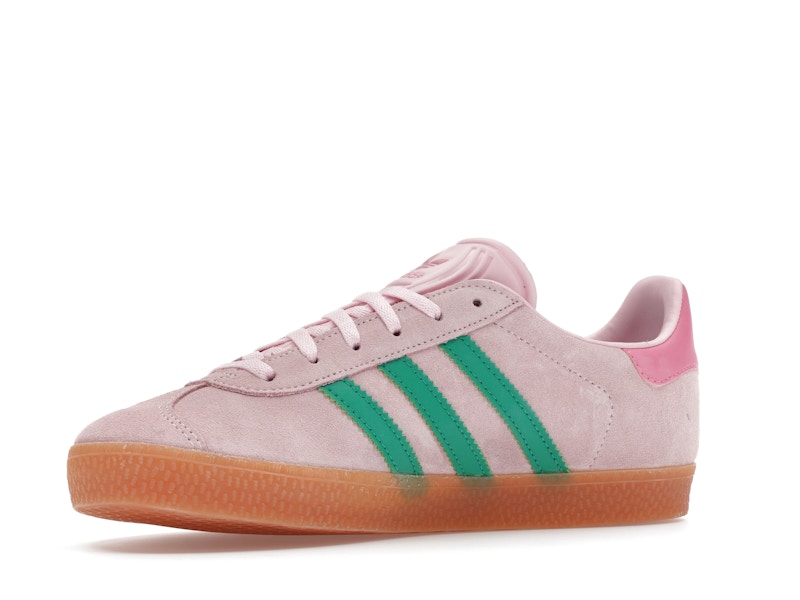 adidas Gazelle Clear Pink Court Green (GS)